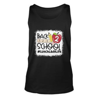 Bleached Lunch Lady Back To School Funny Lunch Lady Life Gift Unisex Tank Top - Monsterry UK