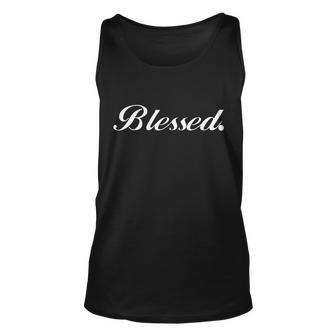 Blessed Signature Tshirt Unisex Tank Top - Monsterry AU