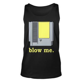 Blow Me Retro Video Game Tshirt Unisex Tank Top - Monsterry UK