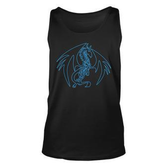Blue Dragon Gift Halloween Kids Undead Trick Or Treat Gift Unisex Tank Top - Seseable