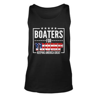 Boaters For Trump Keeping American Great Unisex Tank Top - Monsterry DE