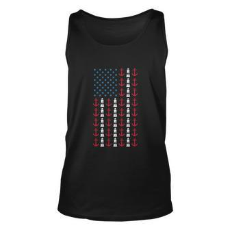 Boating American Flag Funny 4Th Of July Vintage Unisex Tank Top - Monsterry DE