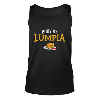 Body By Lumpia Funny Food Pinoy Filipino Unisex Tank Top - Monsterry UK