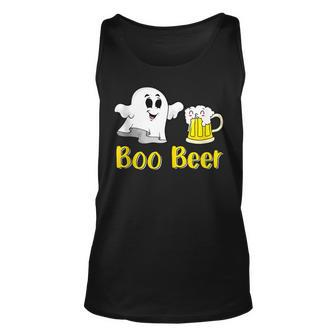 Boo Beer Ghost Drinker Funny Halloween Drinking Beer Unisex Tank Top - Thegiftio UK