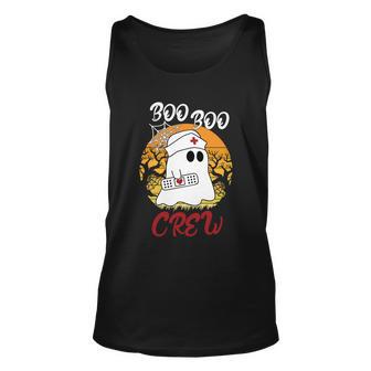 Boo Boo Crew Ghost Halloween Quote Unisex Tank Top - Monsterry