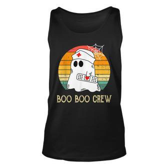 Boo Boo Crew Nurse Ghost Funny Halloween Costume Unisex Tank Top - Seseable