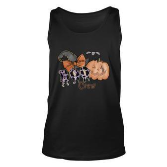 Boo Crew Pumpkin Halloween Quote Unisex Tank Top - Monsterry