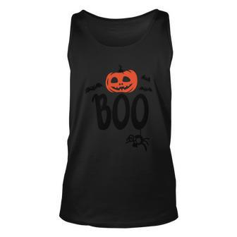 Boo Pumpkin Funny Halloween Quote V7 Unisex Tank Top - Thegiftio UK