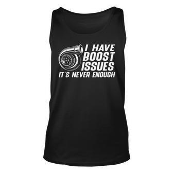 Boost Issues Unisex Tank Top - Seseable