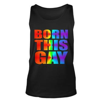 Born This Gay Pride Lgbt Tshirt Unisex Tank Top - Monsterry AU