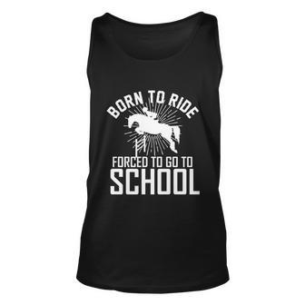 Born To Ride Horseback Riding Equestrian Gift For Women Gift Unisex Tank Top - Monsterry CA