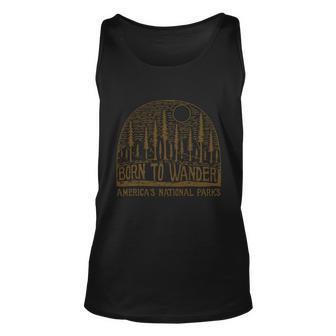Born To Wander Funny Gift Americas National Park Funny Gift Graphic Design Printed Casual Daily Basic Unisex Tank Top - Thegiftio UK