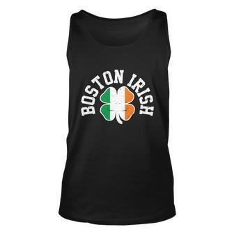 Boston Irish St Patricks Day Irish Flag Shamrock Humor Gift Great Gift Unisex Tank Top - Thegiftio