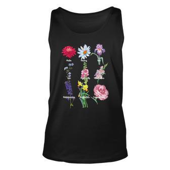 Botanical Floral Flowers Unisex Tank Top - Monsterry DE