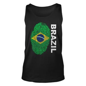 Brazil Flag Soccer - Sport Football Fan Supporters Unisex Tank Top - Thegiftio UK