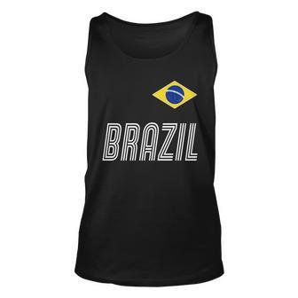 Brazil Soccer Team Jersey Flag Unisex Tank Top - Monsterry