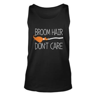 Broom Hair Dont Care Halloween Quote Unisex Tank Top - Monsterry DE