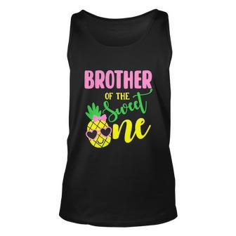 Brother Of The Sweet One Pineapple 1St Birthday Girl First Unisex Tank Top - Monsterry UK