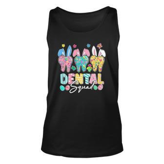 Bunny Ears Cute Tooth Dental Squad Dentist Easter Day Unisex Tank Top | Mazezy