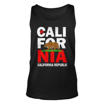 Cali California Republic Logo Tshirt Unisex Tank Top - Monsterry CA