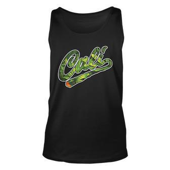 Cali Weed V2 Unisex Tank Top - Monsterry