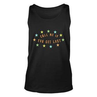 Call Me If You Get Lost Star Unisex Tank Top - Monsterry