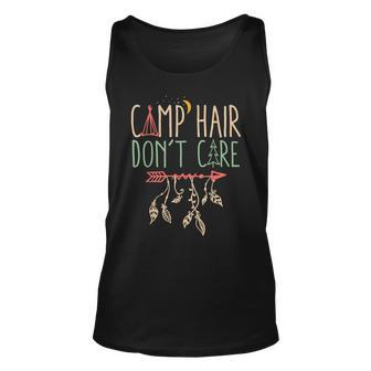 Camp Hair Dont Care T Camping Camper Women Girls Kids Unisex Tank Top - Seseable