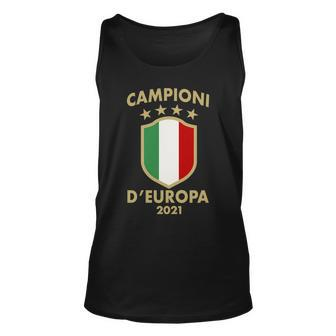 Campioni Deuropa 2021 Italia Italy Soccer Unisex Tank Top - Thegiftio UK