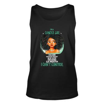 Cancer Zodiac Sign Shirts For Afro American Girls And Womenn Unisex Tank Top - Monsterry