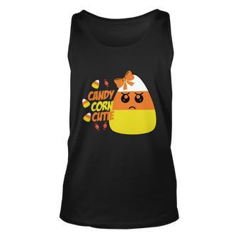Candy Corn Cutie Halloween Quote V2 Unisex Tank Top - Monsterry UK