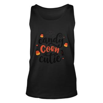 Candy Corn Cutie Halloween Quote V3 Unisex Tank Top - Monsterry