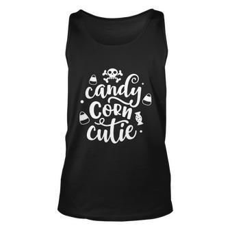 Candy Corn Cutie Halloween Quote V4 Unisex Tank Top - Monsterry UK