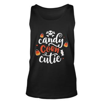 Candy Corn Cutie Halloween Quote V5 Unisex Tank Top - Monsterry AU