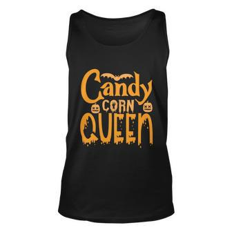 Candy Corn Queen Halloween Quote Unisex Tank Top - Monsterry