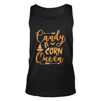 Candy Corn Queen Halloween Quote V2 Unisex Tank Top - Monsterry AU