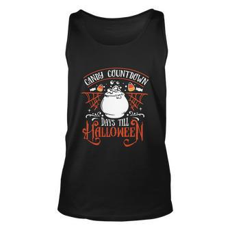 Candy Countdown Days Till Halloween Funny Halloween Quote V2 Unisex Tank Top - Monsterry