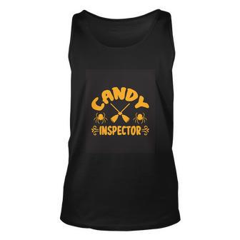 Candy Inspector Funny Halloween Quote Unisex Tank Top - Monsterry