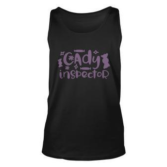 Candy Inspector Funny Halloween Quote V3 Unisex Tank Top - Monsterry