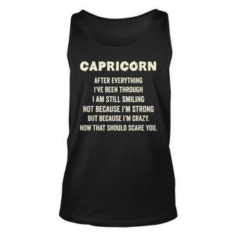 Capricorn Facts Astrology Horoscope Zodiac Sign Birthday V2 Unisex Tank Top - Seseable