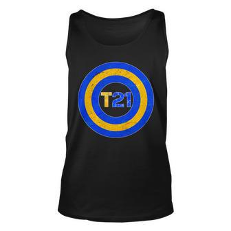 Captain T21 Shield - Down Syndrome Awareness Unisex Tank Top - Monsterry