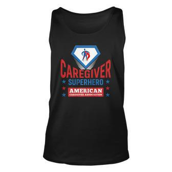 Caregiver Superhero Official Aca Apparel Unisex Tank Top | Mazezy