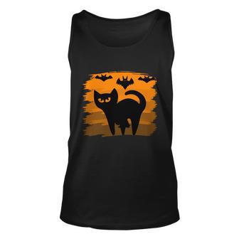 Cat Bat Funny Halloween Quote V2 Unisex Tank Top - Thegiftio UK