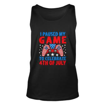 Celebrate 4Th Of July Gamer Funny Fourth Unisex Tank Top - Monsterry AU