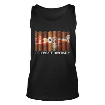 Celebrate Diversity Cigars Unisex Tank Top - Monsterry