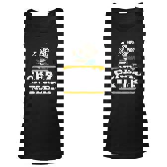 Cereal Killer Food Pun Humor Costume Funny Halloween Gifts Men Women Tank Top Graphic Print Unisex - Thegiftio