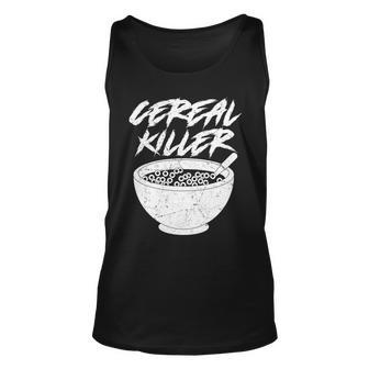 Cereal Killer Funny Halloween Distressed Tshirt Unisex Tank Top - Monsterry