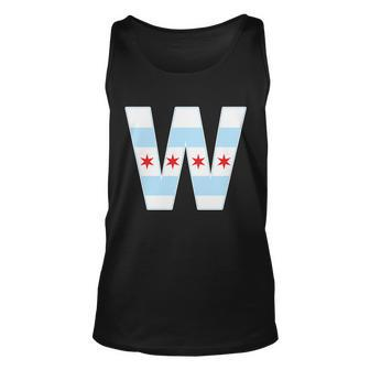 Chicago City Flag W Unisex Tank Top - Monsterry