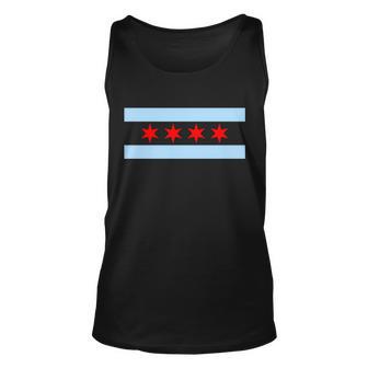 Chicago Flag Tshirt Unisex Tank Top - Monsterry