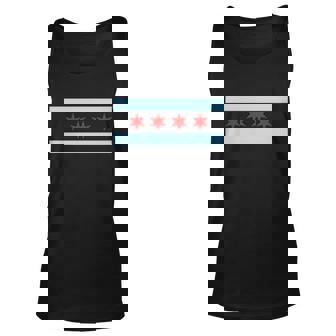 Chicago Flag V2 Unisex Tank Top - Thegiftio