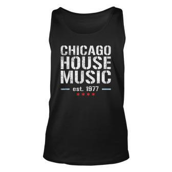 Chicago House Music Edm Dj Raver Men Women Tank Top Graphic Print Unisex - Thegiftio UK
